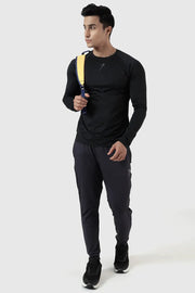 Core Fullsleeves T-shirt Black by Fuaark Nz