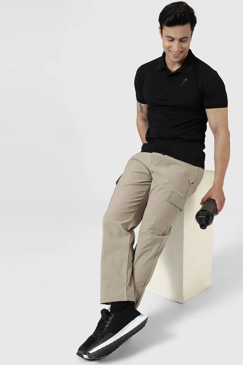 Vitality Straight Pants Beige by Fuaark Nz