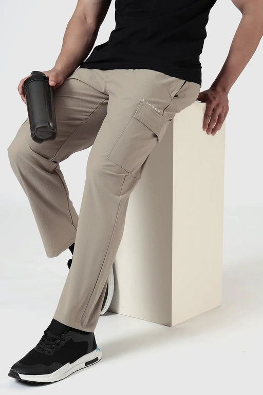 Vitality Straight Pants Beige by Fuaark Nz