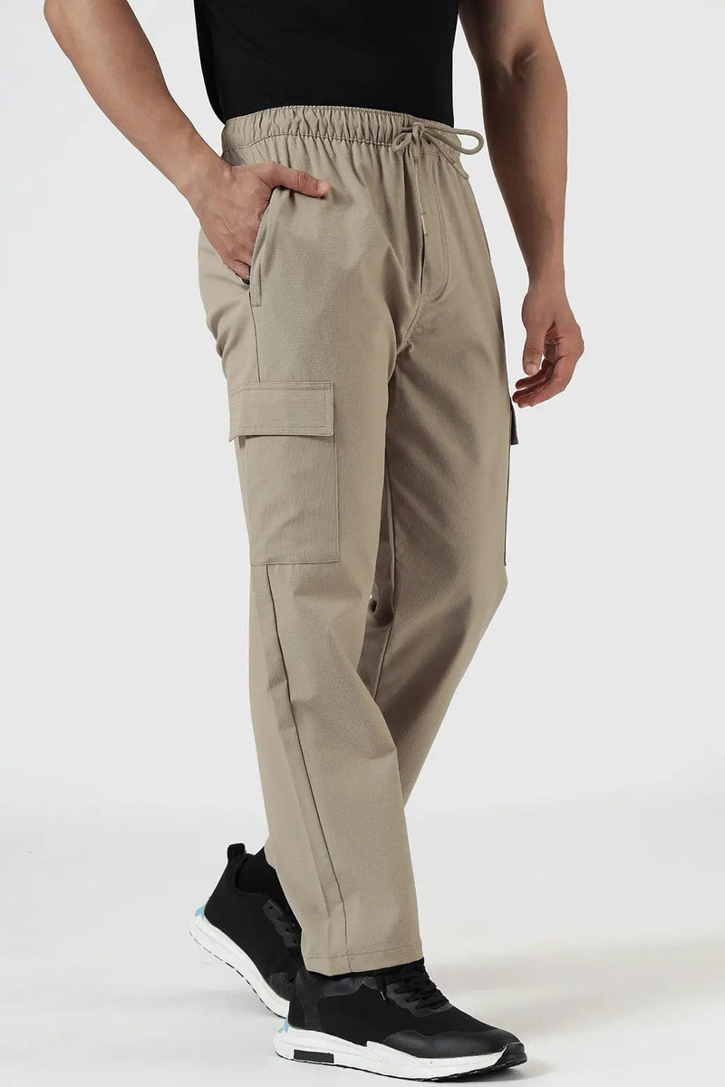 Vitality Straight Pants Beige by Fuaark Nz