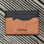 Ofishal Men's Fish Leather Wallet Fish Leather Card Holder Wallet Fish Leather Card Holder Wallet