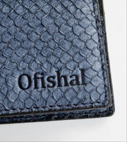 Ofishal Fish Leather Bifold Wallet Fish Leather Bifold Wallet
