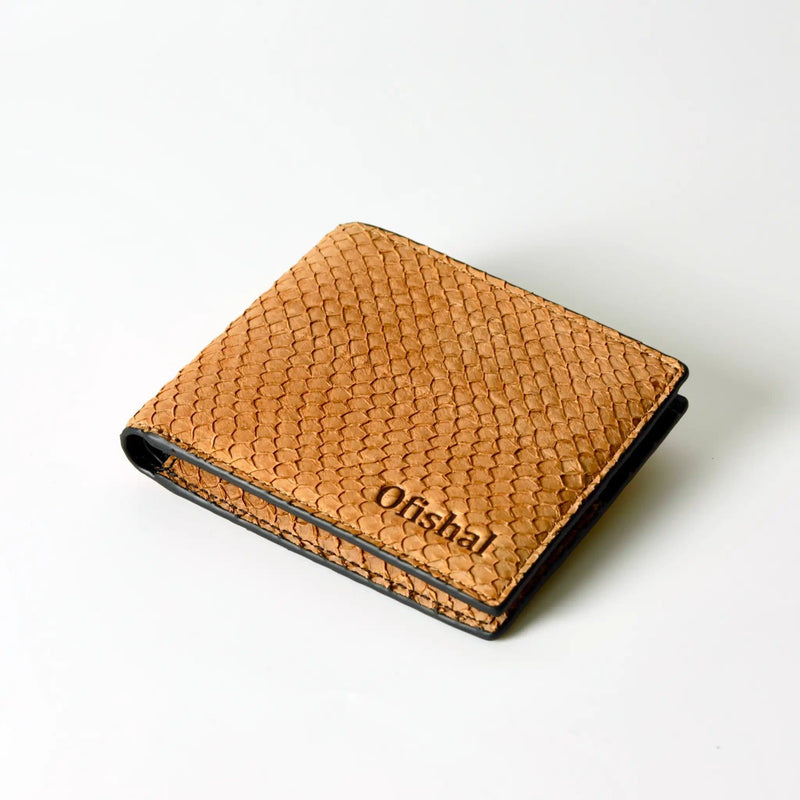 Ofishal Fish Leather Bifold Wallet Fish Leather Bifold Wallet
