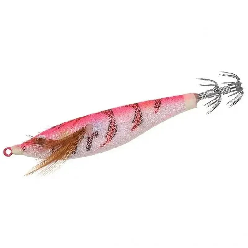 China China 13 1Pcs 9.5cm 10g Squid Jigs Fishing Lures Wood Shrimp Lure Hard Baits Octopus Cuttlefish Squid Hooks Wobbler