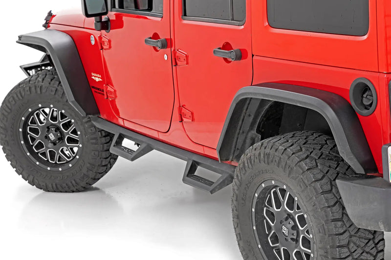 High Clearance LED Flat Fender Flare Kit UV Treated Jeep Wrangler JK (07-18) by Magwarehouse.com