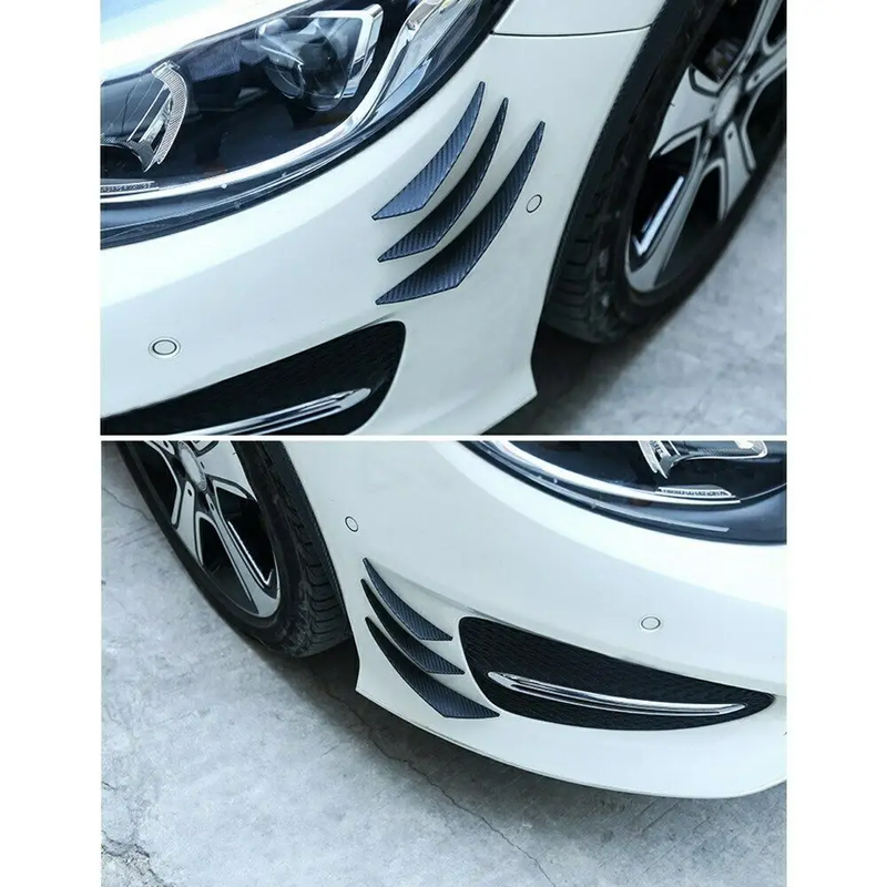6Pcs Car Front Bumper Lip Splitter Fins Body Spoiler Canards Refit by salelink.co.nz