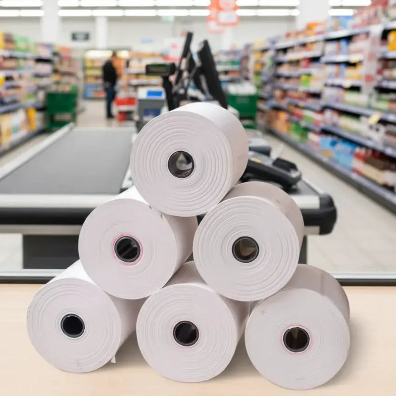dealonline.co.nz dealonlinenz (50 Rolls) 80mm x 80mm Thermal Paper Receipt Rolls 65m/roll 80mm x 80mm Thermal Receipt Paper 65m Rolls