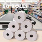 dealonline.co.nz dealonlinenz (50 Rolls) 80mm x 80mm Thermal Paper Receipt Rolls 65m/roll 80mm x 80mm Thermal Receipt Paper 65m Rolls