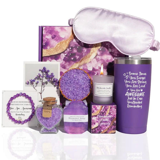 Poppy Gifts Lavender Aroma Candle Bath Gift Box Lavender Aroma Candle Bath Gift Box