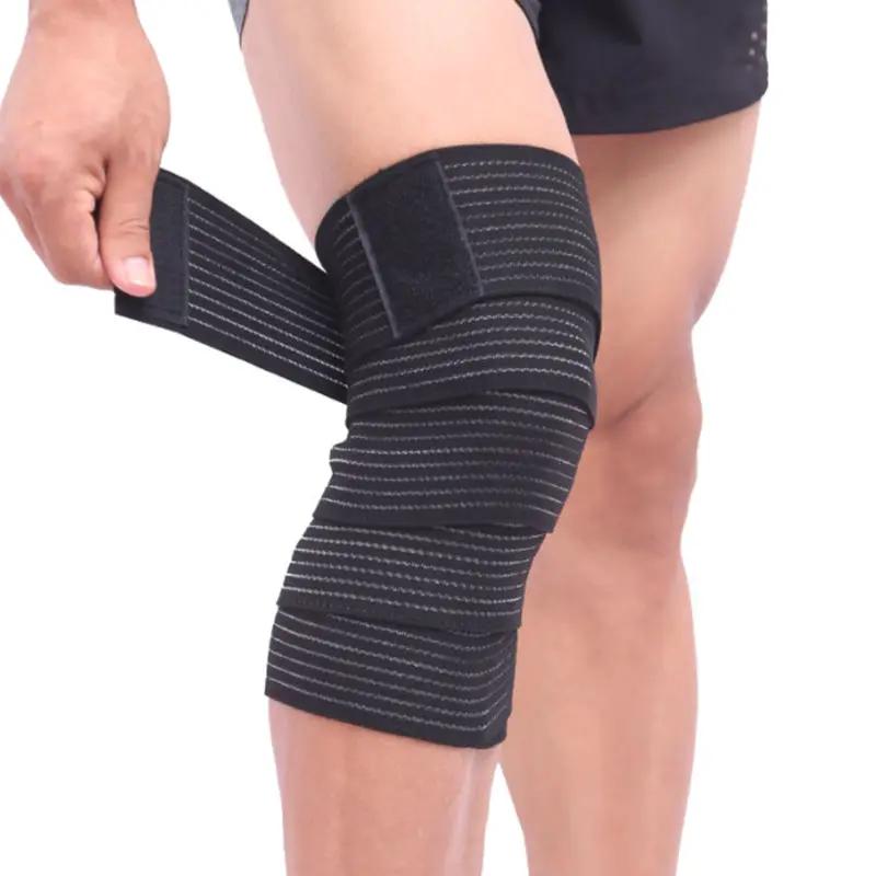 g8buynz g8buynz 2 pcs Extra Long Elastic Knee Wrap Compression Bandage Brace Support 180cm 2 pcs Extra Long Elastic Knee Wrap Compression Bandage Brace Support 180cm