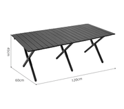 Portable Outdoor Folding Table – Egg Roll Style, 120cm LFRD5648 by ECOTREK