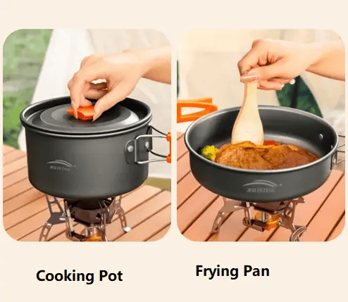 ECOTREK cookware Outdoor Cookware Set - Camping Cookware Ideal for 2-3 people BY30110 Outdoor Cookware Set - Camping Cookware Ideal for 2-3 people BY30110