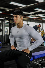 Compression Fullsleeves T-shirt White by Fuaark Nz