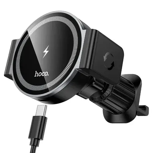 BroDeals Car Phone Holder 5W Wireless Charging Magnetic 2-in-1 Air Vent Phone Holder – Magnetic or Clamp Mount 5W Wireless Charging Magnetic 2-in-1 Air Vent Phone Holder – Magnetic or Clamp Mount