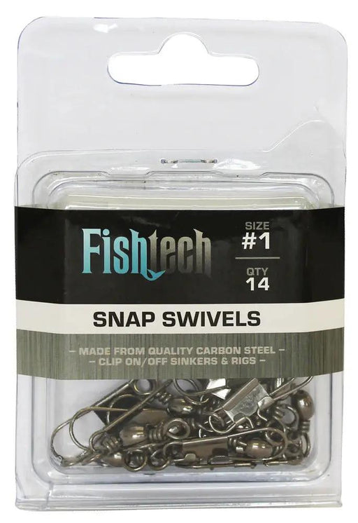 Fishtech #1 Snap Swivels (14 per pack) by NZ Diver