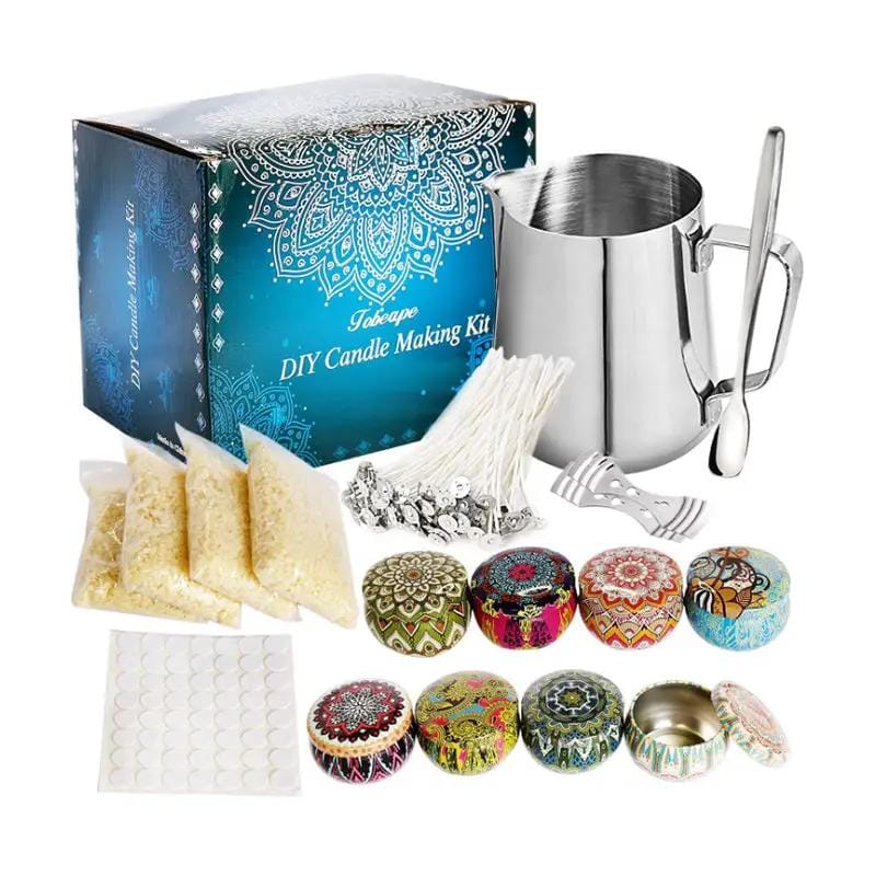g8buynz g8buynz Candle Making Kit with Beeswax Pretty Candle Tins for DIY Candle Making Candle Making Kit with Beeswax Pretty Candle Tins for DIY Candle Making