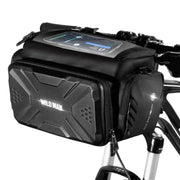 g8buynz g8buynz 4L Rainproof Bike Handlebar Storage Bag with Touch Screen Strap Use for MTB 4L Rainproof Bike Handlebar Storage Bag with Touch Screen Strap Use for MTB