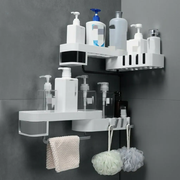 Shower Caddy Corner Bathroom Storage Shelf Holder Rack Organiser Adhesive Tripod by salelink.co.nz