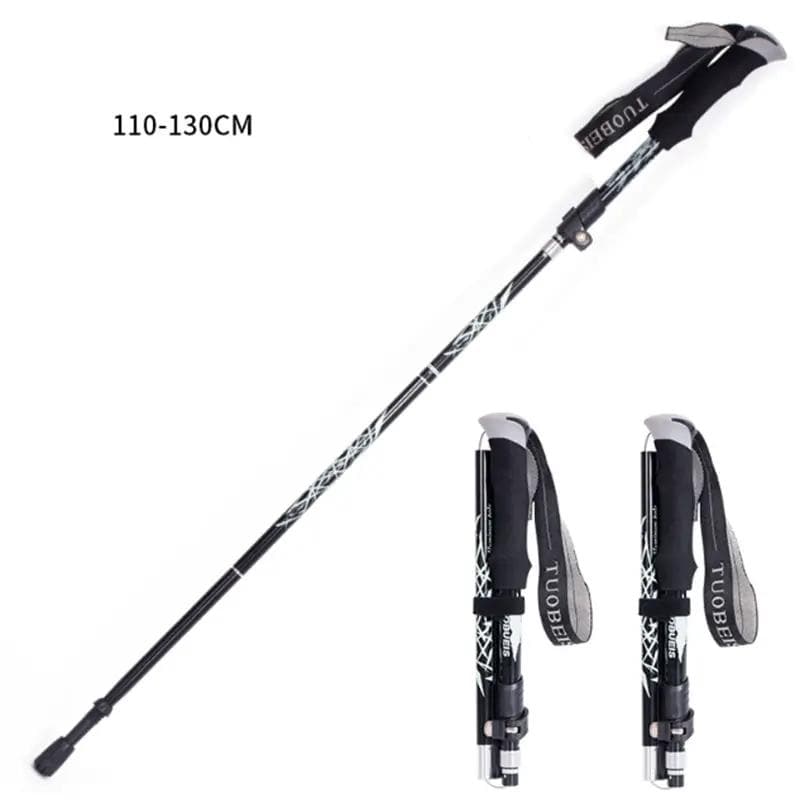 g8buynz g8buynz 2pcs Hiking Poles Trekking Poles Collapsible Aluminium Lightweight Black 2pcs Hiking Poles Trekking Poles Collapsible Aluminium Lightweight Black
