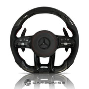 Mercedes-Benz Steering Wheel (Carbon Fiber+Perforated Leather) #06 by CARBONISE