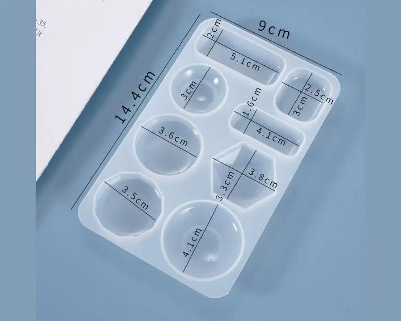 Geometric / Geometry Pendant Silicone Moulds - 1 by Resin Art NZ