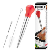 g8buynz g8buynz Turkey Baster, Baster set of 4, Baster syringe needles and Cleaning Brush, red Turkey Baster, Baster set of 4, Baster syringe needles and Cleaning Brush, red
