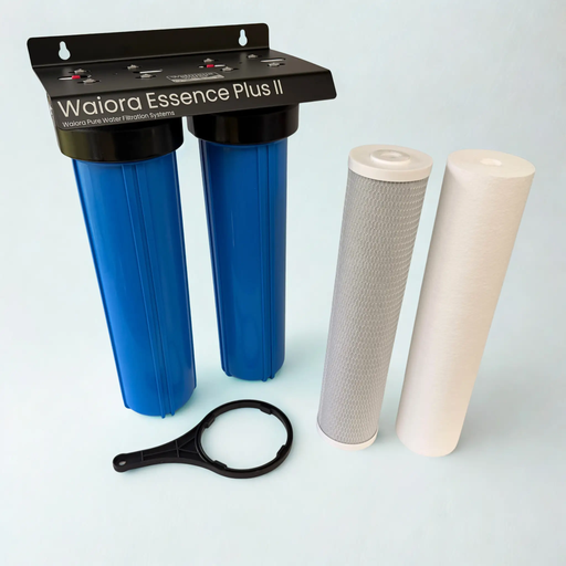 Waiora Essence Plus II Whole House Mains Filter - 2 Stage, 20 Inch Jumbo, High Flow Chlorine Removal NZ by Filtration Station NZ