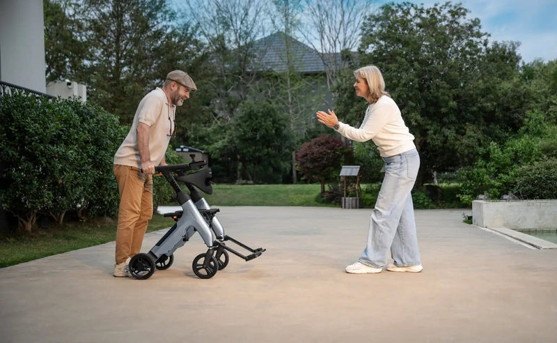 Kiwi eRide Kiwi eRide 4 in 1 Electric Rollator, Wheelchair, Walker with Seat, Foldable Transport Wheelchair Black 4 in 1 Electric Rollator, Wheelchair, Walker with Seat, Foldable Transport Wheelchair Black