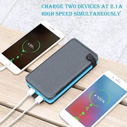 Solar Power Bank with 4 Panels 25000mAh by salelink.co.nz