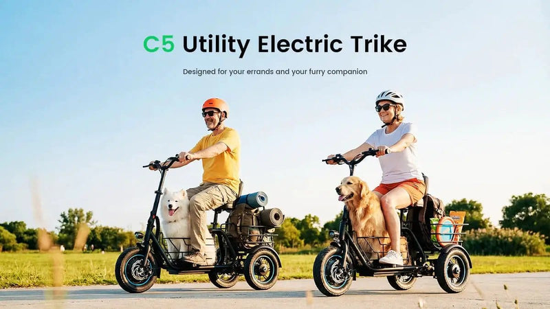Kiwi eRide Kiwi eRide 3 Wheel Electric Scooter with Seat Gyroor C5 3 Wheel Electric Scooter with Seat Gyroor C5