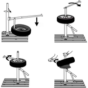 Manual Tyre Changer Machine by salelink.co.nz