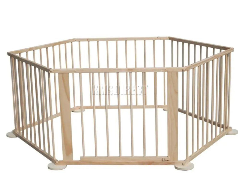 8PC WOODEN BABY PLAYPEN by Kiwi Grab