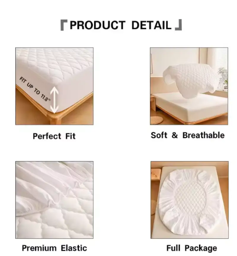 Waterproof Mattress Protector Queen by salelink.co.nz