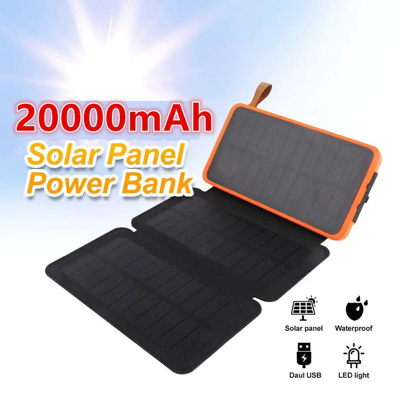 20000mAh Solar Power Bank by salelink.co.nz