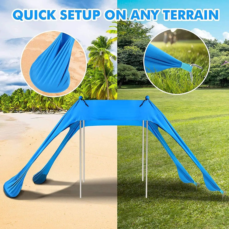 UPF50+ Beach Shade Tent 210*200*200CM by salelink.co.nz