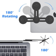 Magnetic Laptop Phone Holder - black by salelink.co.nz