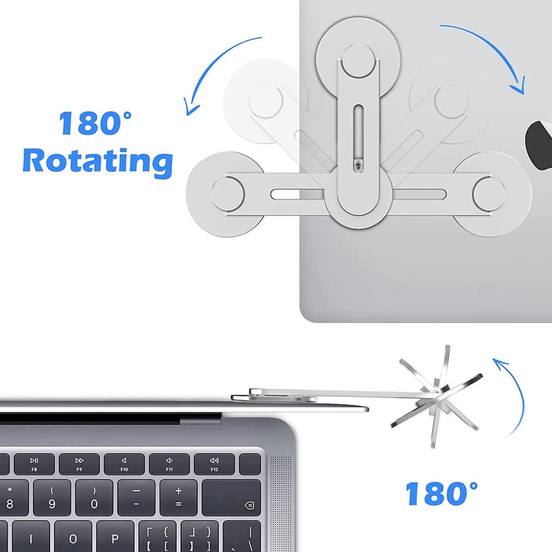 New Magnetic Laptop Phone Holder Silver by salelink.co.nz