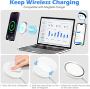 New Magnetic Laptop Phone Holder Silver by salelink.co.nz