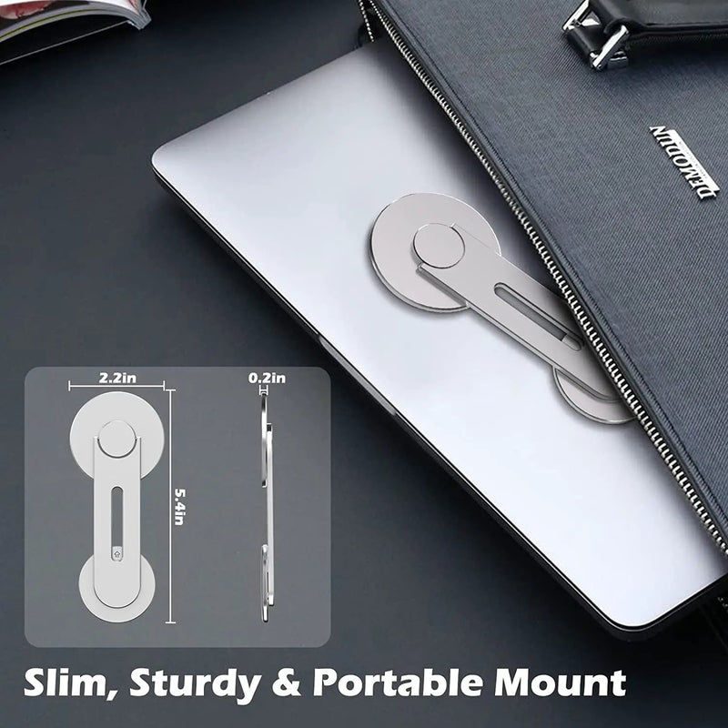 New Magnetic Laptop Phone Holder Silver by salelink.co.nz