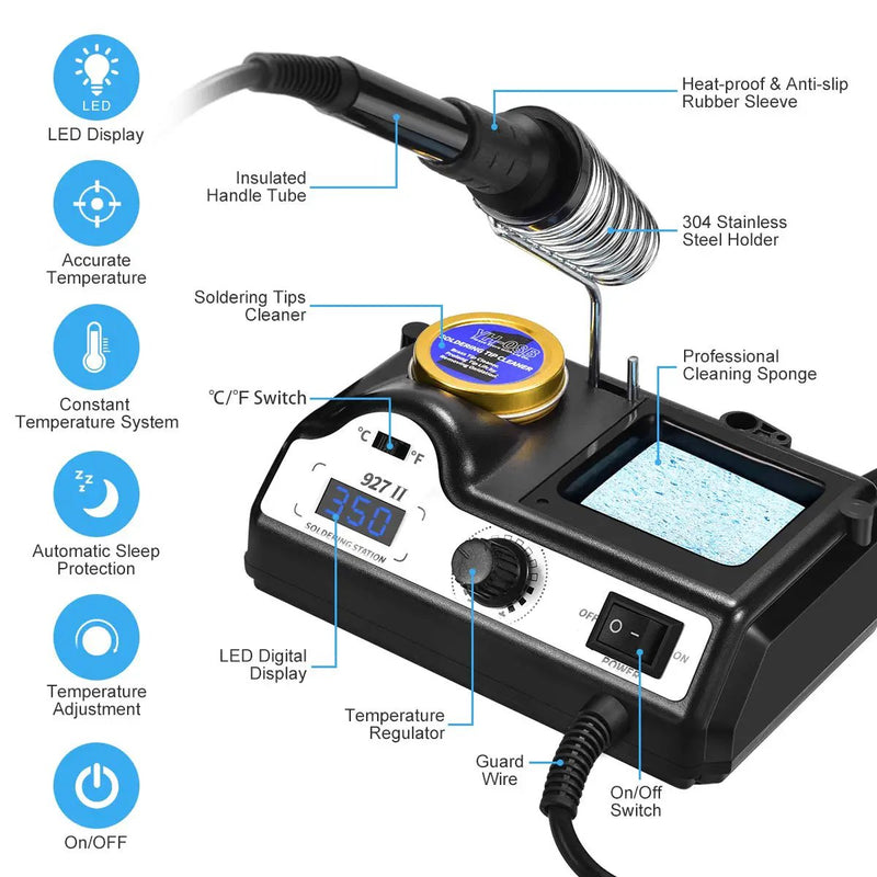 Electric Soldering Iron Station Kit by salelink.co.nz