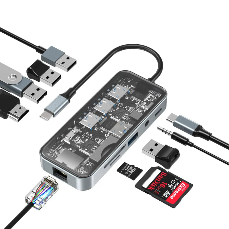 10 in 1 USB Hub by salelink.co.nz