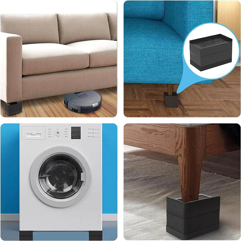 4Pcs Furniture Risers 7.5cm by salelink.co.nz