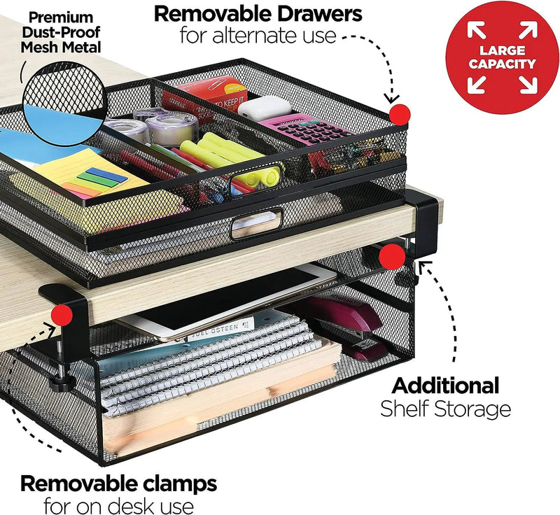 Under Desk Drawer Organizer by salelink.co.nz