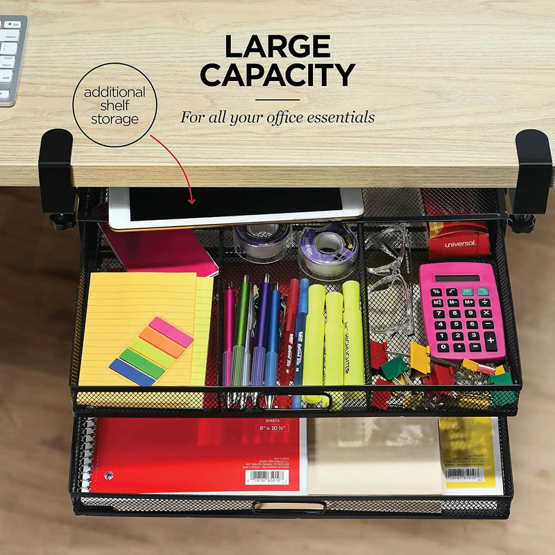 Under Desk Drawer Organizer by salelink.co.nz