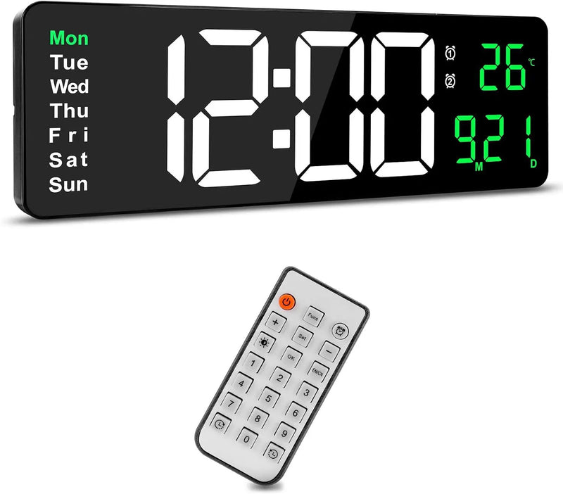 Large Digital Wall Clock by salelink.co.nz