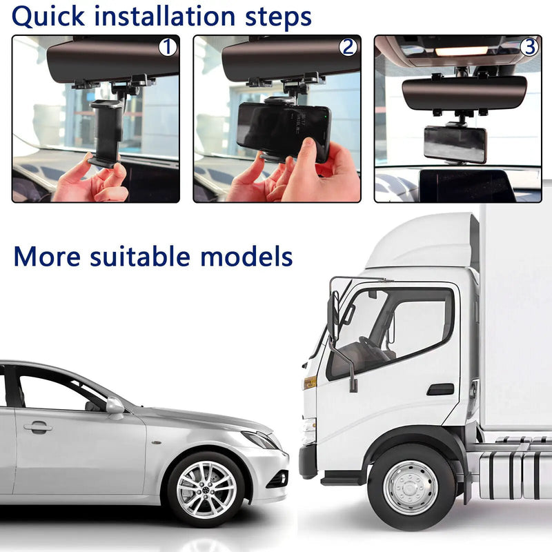 Car Rearview Mirror Phone Holder by salelink.co.nz
