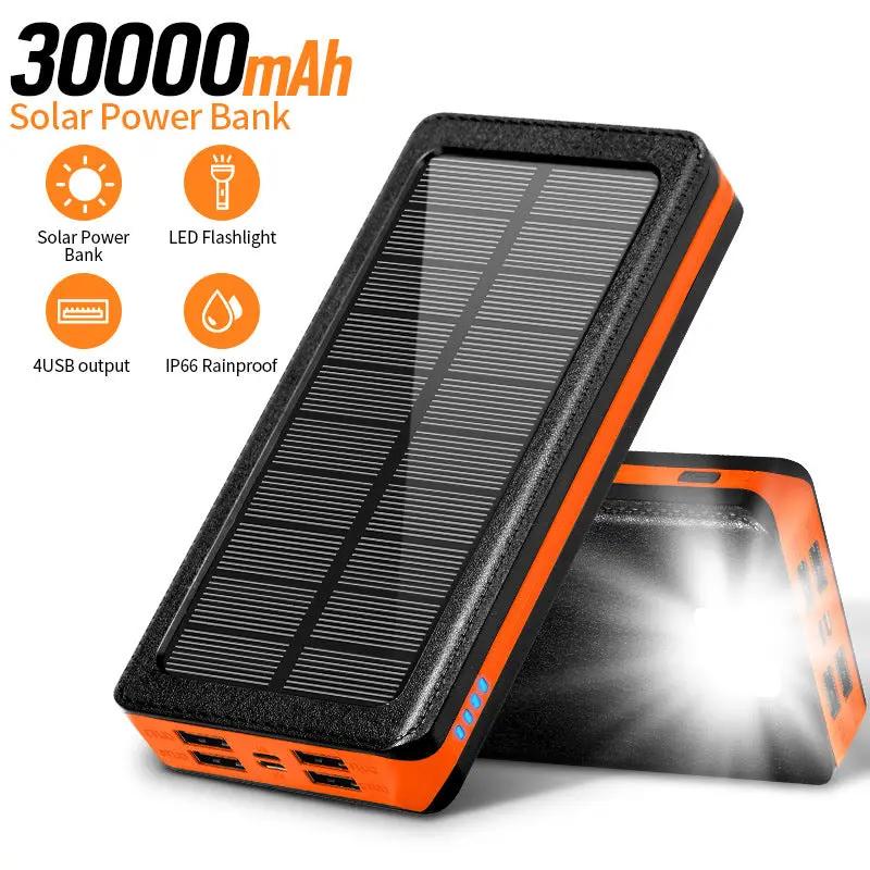30000mAh Solar Power Bank by salelink.co.nz