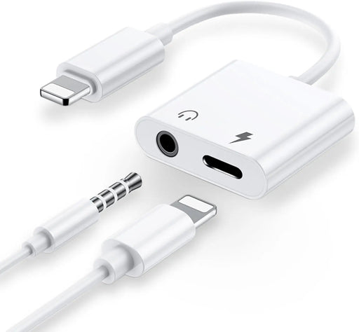 2 in 1 Dual Lightning Audio Charge Adapter by salelink.co.nz