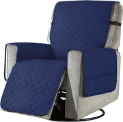 Recliner Sofa Chair Cover Navy-L by salelink.co.nz