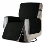 Recliner Sofa Chair Cover Black-L by salelink.co.nz